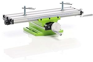 XPOtool 2-Achsen Kreuztisch 395x240 mm, multifunktionaler Frästisch mit 200 mm X Achse, 55 mm Y Achse, Arbeitstisch aus Aluminium, Bohrtisch, Fräsständer