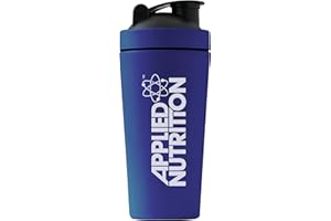 Applied Nutrition Metal Protein Shaker - Sports Supplements Stainless Steel Shaker, Metal Shaker Bottle, Durable & Lightweight (750ml)