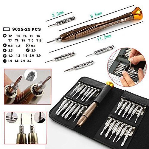 CymuRos Mini Schraubendreher Set 25-teilig Präzisions Minischraubenziehern Werkzeugset für Smartphone PC Laptop Tablet - 4
