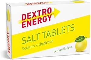 ‎DEXTRO ENERGY DEXTRO ENERGY SALT TABLETS LEMON + NATRIUM - 54g, 30 Tabletten - Traubenzucker Tabletten für schnelle Kohlenhydrate zur Energieversorgung, Ergänzung beim Workout