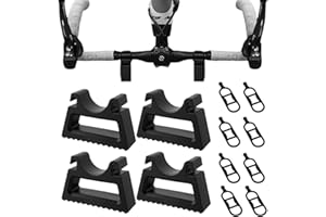 AUOQZ 4Pcs Bike Repair Handlebar Stand with 8Pcs Fixed Buckle Portable Inverted Bicycle Stand for Maintenance Quick Anti-slip Detachable Holder for Road Mountain Bike