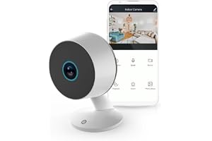 NEDIS Smart Wi-Fi inomhuskamera, 3 MP Full HD 1296p, rörelsedetektion, 10 m nattvision, mänsklig detektion och anpassade zone