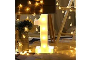 Erthome - Lumière LED en forme de « L » - En plastique blanc - Décoration intérieure - Disponible dans les 26 lettres de l'alphabet