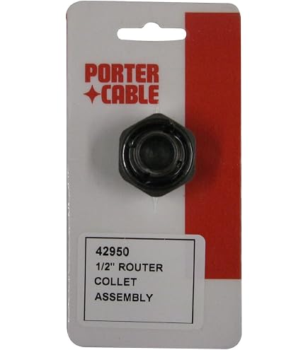 2610906283 (1/4"), 2610906284 (1/2") & 2610906287 (3/8") Collet Nut Set – Compatible With Bosch 1613/1617/1618/1619 Router Series