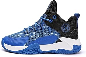 Hixingo Enfant Chaussure de Basketball Garçon Sneakers Baskets Filles Baskets de Basket-Bal Hautes pour Chaussures de Sport, pour Femme Jeunes Homme