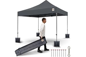 Gorilla Gazebo 3x3m Pop Up Fully Waterproof Heavy Duty with Leg Weights Wheeled Carrybag Eight Heavy Duty Pegs and Guy Rope Set for Outdoor Events, Parties, Commercial Activities