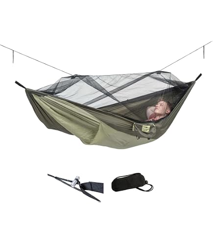 amazonas ultra-light hängematte moskito traveller thermo xxl Moskito-Traveller Quilted | Integrierter Wärmeschutz ca. ≥ 5° C | Liegefläche ca 3,05 x 1,60 m Braut Bräutigam Jahrestag ENVE Gabel 28
