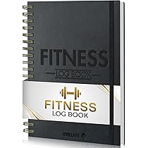 Hardcover Fitness Journal Workout Planner For Men & Women - - Want It All