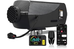 Sunster 2KW 12V 24V Diesel Air Heater, Upgrade Smart LCD Panel Parking Diesel Heater With Ventilation Function & Auto Start-Stop, APP Control, for Truck, Boat, Car Trailer, Motorhomes, Campervans