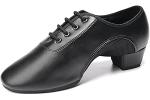 SWDZM Scarpe da Ballo Latino per Donna e Uomo con Punta Chiusa Lacci Standard Jazz Salsa Professionali Pratica Scarpe da Ballo,Model MF2805