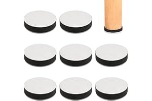 KINETICKRAFT 8 Stück Selbstklebende Möbelerhöhung 6 cm Aus Karbonstahl - Betthöher, Rund Filz Sofa Fuesse Erhoehen - Einsetzbar Als Möbelbein, Tischbein, Stuhlerhöhung