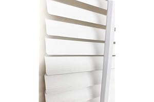 HOME IN STYLE 4U Ruby Deals PVC Venetian Blind Blinds Window 25mm Thin Slats Kitchen Window Blinds Treatments Easy Fit Curtains Trimmable Fittings Home Office(White Embossed 60W x 150H cm)