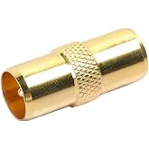 DIGIFLEX Male-Male Antenna Adapter &ndash; RF TV Satellite | Coaxial RF connection, satellite TV and antenna link, secure threaded
