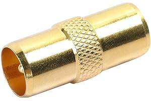 DIGIFLEX Male To Male Aerial Adaptor M To M TV Connector - RF Coax Connectors Cable Lead Adaptor - Satellite Cable Connector