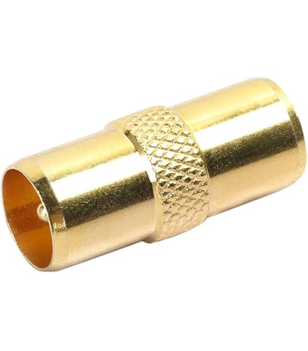Câble Coaxial RG6 Angle Droit 1m Plaqué Or - Connecteur Mâle Vers Femelle 90° Pour TV HDTV, Satellite, Modem