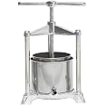 Torchietto Premitutto In Alluminio Pressofuso Brillantato Per Alimenti, Con Raccoglitore In Acciaio Inox E Cestello Da 3 Litri