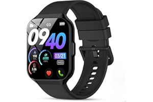 QCOQ Smart Watch for Men Women Answer/Make Calls, 1.96" HD Fitness Watch with Heart Rate Sleep SpO2 Monitor, Step Counter Fitness Tracker, 110+ Sports Activity Trackers, Smartwatches for Android iOS