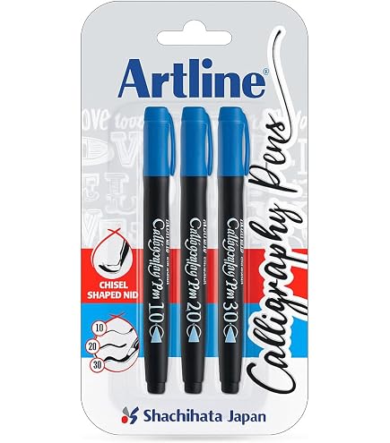 Zig Kuretake Calligraphy Marker Pens, 12 Colors set, 2mm. & 3.5mm