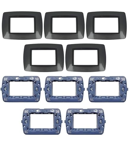 Set 4 Pezzi Living Light Compatibile - Placca 3 Posti, Supporto, Presa Shuko E Bipasso - Foto 10