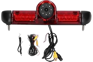 AKOZON Telecamera per Retromarcia, ABS Telecamera per Retromarcia Auto 170° Hd Led Visione Notturna Installazione Luce Freno Parte di Ricambio Terzo Freno Telecamera per Retromarcia Telecamera per Retromarci