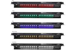 Adam Hall 19" Parts 87451 SMART C - 19"-Multicolor-Racklight mit Bewegungssensor, Schwarz