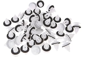 Cuigu 50 Stück Türverkleidungsclips mit Dichtungsring für E34 E36 E38 E39 E46 M3 M5 Z3 X5