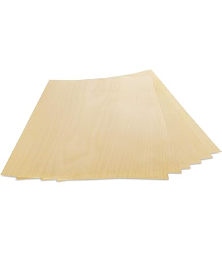 Aibote 4pcs Handmade Burma Golden Camphor Burl Wood Veneer