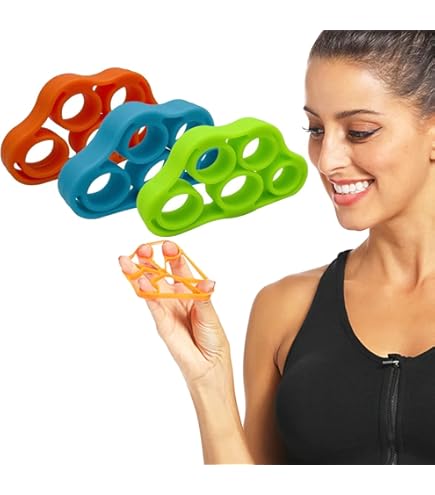 Renforcement Préhension Main Entraîneur Doigts MuscleForge - 3 Niveaux 6-10kg, Silicone, Renforce Préhension Et Avant-bras Récupération Après AVC