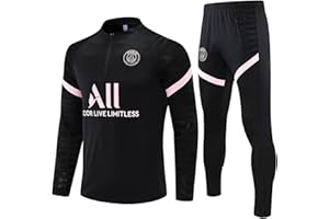 MZPQ Paris Uniforme Da Calcio, Tuta Da Allenamento Per Il Calcio Di Parigi, Club Uomo Calcio Europeo Di Calcio Felpa Manica Lunga Primavera E L'autunno Traspirante Sportswear Training