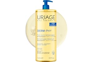 Uriage Derm-Phy duscholja 1L - ansiktsrengörare, kropp - torr, känslig hud - ren, ger näring, förhindrar uttorkning - 25 % glycerin, extra rika medel - fysiologiskt pH - utan tvål
