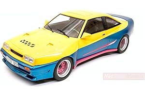 MODEL CAR GROUP MODELCARGROUP MCG18095 OPEL MANTA B MATTING YELLOW/BLUE 1:18 MODELLINO DIE CAST