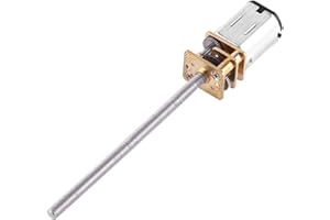 Akozon DC 6V Gear Motor With Long M3*55MM Screw Thread Output Shaft 30RPM~500RPM(150RPM)