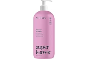 ATTITUDE Body Wash, EWG Verified Shower Gel, Dermatologically Tested, Plant and Mineral-Based, Vegan Personal Care Products, White Tea Leaves, 946 mL