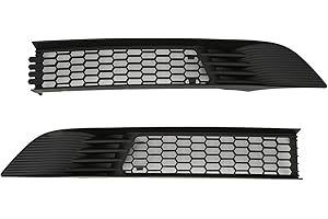 JIAWU Inserti Griglia Griglia Griglia Anteriore per Tesla Model Y 2020 2021 2022 2023, 2 Pezzi Sostituzione Copertura Griglia di Sfiato Presa D'aria Automobilistica, Protezione Paraurti