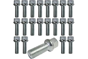 TRACER 20 bulloni per ruota, M12 x 1,5, 60 mm, R12, adatti per cerchioni in alluminio Mercedes
