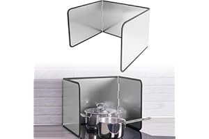 Domigard Spritzschutz Faltbar Herd,Tragbarer Spritzschutz,Spritzschutz Küche mit Antihaftbeschichtung,Faltbar Spritzschutzwand für die Küche und Herdschutz(38 x 30 x 29 cm)