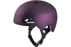 ALPINA Unisex - Children, HACKNEY cycling helmet, dark-violet matt, 51-56 cm