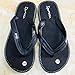 Produktbild DDOQ Beste Sommer Flip-Flops Nachahmung Holzmaserung Herren Sandalen Flip-Flops Strand Hausschuhe (Farbe : Black, Größe : 44)