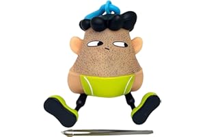 GENERIC M-r Pluc-ky Toy, Hair Pluck Toy, Funny Hair Plucking Fidget Toy With Tweezers, Funny Skin Hair Plucking Keychain, Plucking Hair Toy, Novelty Gag Toy, Stress Relief Toy