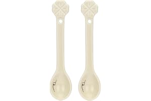 THUN, Set 2 Cucchiaini in Porcellana, Idea Regalo per la Casa e Cucina, 15 x 2 cm