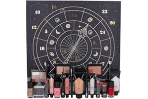 BYS MY ESSENTIALS - Calendrier de l’Avent 2025 Beauté Femme - Coffret Cadeau 24 Produits 100% Maquillage Full Size - Teint, Yeux, Lèvres, Ongles - Countdown to Midnight