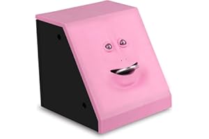 Youngine Moneta della banca della banca della novità che mangia il risparmio Banca dei soldi di risparmio della raccolta della banca Piggy (Rosa)