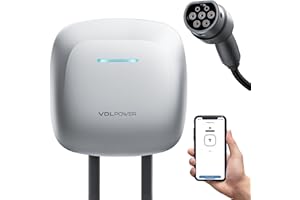 VDL POWER VDLPOWER Caricabatterie per Auto Elettriche, 7KW /5M Cavo Ricarica Auto Elettrica Tipo 2 Smart, Stazione di Carichino Auto 10/13/16/32A con CEE Monofase, Caricatore Auto Elettrica di App/Bluetooth