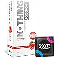 Skore Nothing Thinnest Condoms | Flavored Strawberry with Disposal Pouches | pack of 1 | 10's each