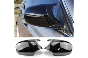 MKptopia 1 paire d'accessoires de rétroviseur latéral de rechange Compatible avec B-MW E90 E91 E92 E93 - Noir (2019-2013)