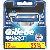 Gillette Mach3 Turbo Yedek Tıraş Bı&ccedil;ağı - 12'li