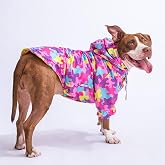 Pawstar Rosea Camouflage Fileli Su Ge&ccedil;irmez Orta-B&uuml;y&uuml;k Irk K&ouml;pek Yağmurluğu (3XL)