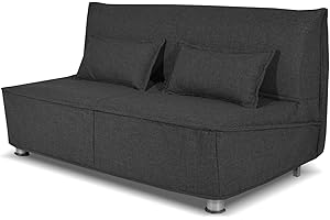 Nuvole di Sonno - Divano Letto Levante 2 Posti con Materasso Piazza e mezza 120x190, Prontoletto con Rete Elettrosaldata Richiudibile, Rivestimento Sfoderabile, 2 Cuscini in Omaggio, Made in Italy