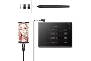 ‎HUION HUION Inspiroy H430P Grafiktablet mit 4,8 x 3 Zoll Arbeitsbereich Grafiktablett, Batterielosem Stift, Unterstützt Mac Windows Android und OSU, Ideal Zeichentablett für Die Arbeit von zu Hause und Aus