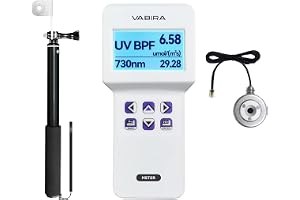 VBR-UVAR UVA- och 730nm-luxmätare, mäter direkt utgången av UVA 365–400nm och 730nm, teleskopisk stav, datalogger med 400 mätvärden